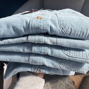 6 Peice Vintage Denim Vintage Shirts
